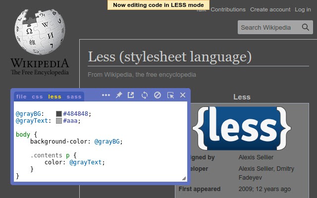 Live CSS Editor